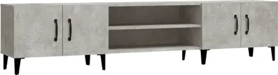 Obrázek produktu pro vidaXL TV skříňka betonová šedá 180x31,5x40 cm odvozený dřevěný výrobek