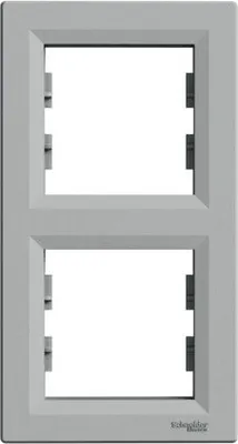 Immagine prodotto di Telaio verticale a 2 ingressi, alluminio Schneider Asfora EPH5810261