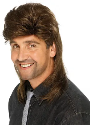 Obrázok produktu pre Mullet hnedá parochňa pre mužov