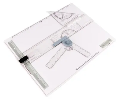 A3 Zeichenbrett mit Winkelmesser und Parallelschiene, verstellbar