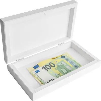 Produktbild von Creative Deco Stiftebox Spardose Weiß Holzbox mit Deckel 18 x 10 x 3,5 cm