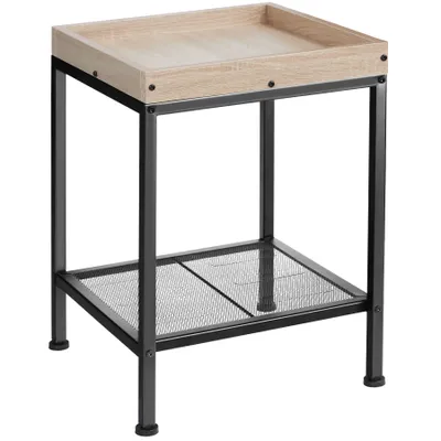 Obrázek produktu pro TecTake 404266, Boční/koncový kávový stolek, Dřevo