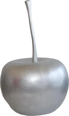 Produktbild von 440s Deko Kirsche silberfarben matt ca. 16 cm D