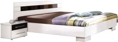 Produktbild von Bettgestell MDF 160 x 200 cm Weiß