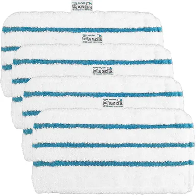 Image de Lingettes de nettoyage pour nettoyeur vapeur, 4 pièces, en microfibre absorbante