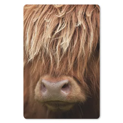 Produktbild von MuchoWow® Mauspad Mousepad Schottischer Highlander - Nase - Haare 18x27 cm - Mousepads - Maus Mat - Pad - Mausunterlage