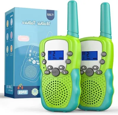 Immagine prodotto di Ricetrasmettitore per bambini (3-12 anni), radio a 8 canali, VOX, blocco bambini, escursionismo