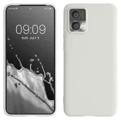 Produktbild von kwmobile Handyhülle für Motorola Edge 30 Neo Hülle - TPU Case - Kabelloses Laden - Schutzhülle Cover in Weiß matt