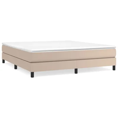 Image de Sommier à lattes de lit avec matelas Cappuccino 160x200 cm