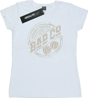 Produktbild von Bad Company - "Straight Shooter" T-Shirt für Damen BI37687 (XL) (Weiß)