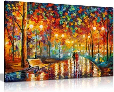 Productafbeelding van Ibenzoa® Olieverf schilderij op canvas – abstracte wanddecoratie voor de woonkamer, handgemaakt op een 18 mm ovengedroogd grenenhouten frame, 91x61 cm, UV-bestendige pigmentinkten, klaar om op te hangen