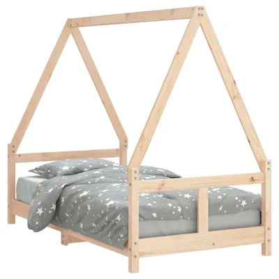 Image de vidaXL Lit d'enfant 80x160 cm pin massif