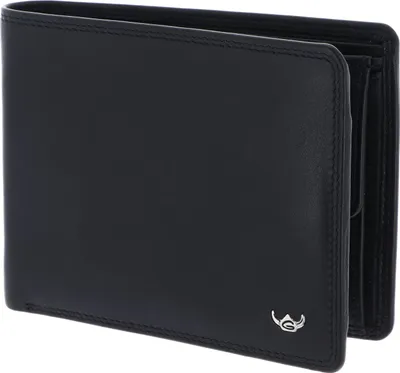 Produktbild von Golden Head Leder Geldbörse Polo RFID Protect Billfold Coin Wallet Black schwarz