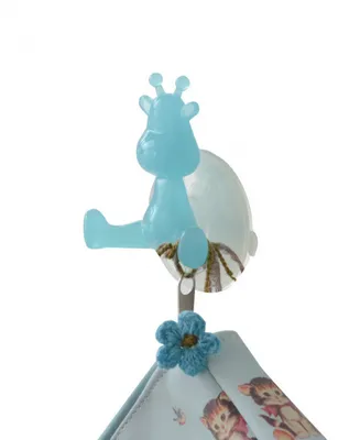 Produktbild von saugnapf-Wandhaken Giraffe 8,5 cm türkis