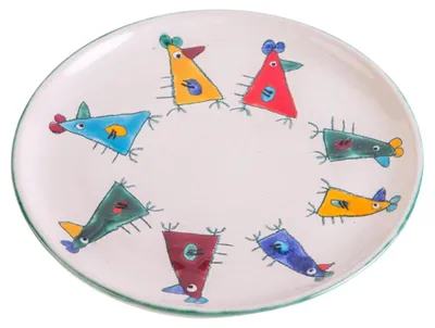 Produktbild von Teller mit Hühner-Motiv, 19,50 cm