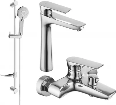 Produktbild von Mexen Axel DF40 Badewannenset, Chrom - 73813DF40-00