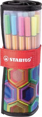 Produktbild von STABILO Point 88 Fineliner, austrocknungsgeschützt, geeignet für Lineale und Schablonen