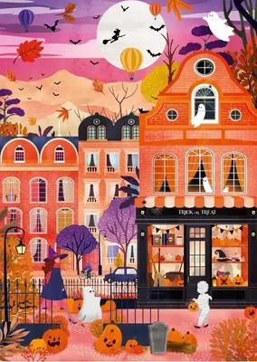 Produktbild von Pieces & Peace - Puzzle Halloween: Trick or Treat - 1000 dielov