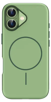 Productafbeelding van imoshion Color Backcover met Thin MagSafe Ring voor de Apple iPhone 16 - Donkergroen