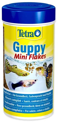 Productafbeelding van Hoofdvorming Tetra Guppy Mini vlokken, 250 ml