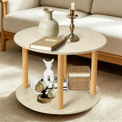 Produktbild von Couchtisch rund Ø60 x 47 cm stabil Wohnzimmertisch