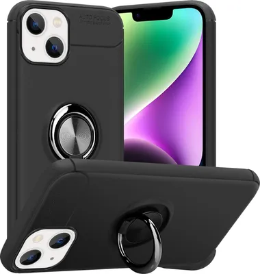 Immagine prodotto di Cadorabo custodia protettiva per Apple iPhone 14 custodia in nero telefono cellulare custodia cover case silicone TPU