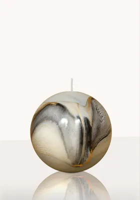 Produktbild von Designkerze Lido Kugelkerze Anthrazit 100 mm