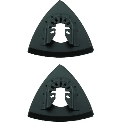 Produktbild von 2 Stück Schleifscheiben 80 mm – Dreieck-Schleifpads für Multitool – Schleifaufsätze – Multifunktionswerkzeug Zubehör – zum Schleifen und Polieren