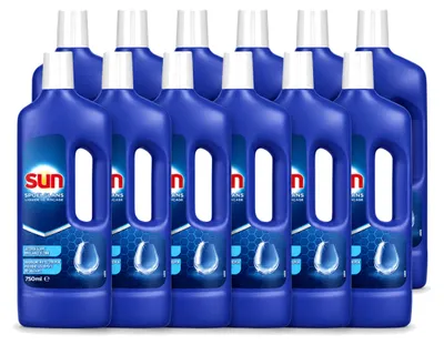 Produktbild von 12 x Sun Klarspüler für Geschirrspülmaschinen - 750 ml - Vorteilspackung - 12 Stücke