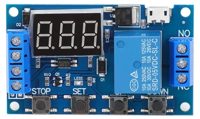 Produktbild von Relaisplatine Zyklus-Timing-Schaltkreisschalter Timer-Verzögerungs-Triggermodul 6-30 V Micro-USB 5 V