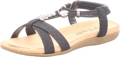 Produktbild von girlZ onlY Kinder-Mädchen-Sandalette Schwarz, Farbe:schwarz, EU Größe:35
