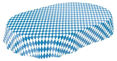 Zdjęcie produktu dla Solidchoice - Ściereczka stołowa, którą można prać, z powłoką PVC, wzór bawarski, kształt owalny, wymiary 240 x 140 cm