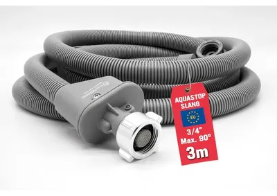 Produktbild von Waschmaschinen-Anschlusschlauch – mit Aquastop-Funktion – 3 Meter – 3/4 Zoll