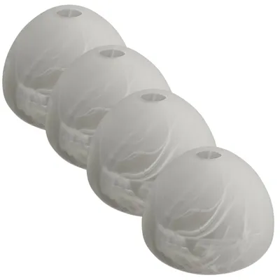 Produktbild von 4 Stück Lampenschirm für Tischlampe Stehlampe Lampenschirm E14-17 cm Durchmesser Glaslampenschirm für Hängelampe, Pendelleuchte Glas Ersatz Ersatzglas