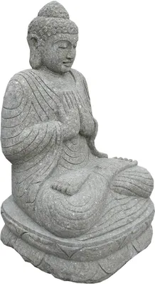 Obrázek produktu pro Zahradní Buddha Chapra z přírodního kamene 120 x 84 x 72 cm