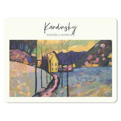 Produktbild von MuchoWow® Mauspad Mousepad Kunst - Wassily Kandinsky - Winterlandschaft 23x19 cm - Mousepads - Maus Mat - Pad - Mausunterlage - Schreibtischunterlage - Mauspad