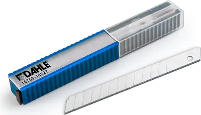 Produktbild von Dahle Ersatzmesser Cutter 9 mm Abbrechklinge, 10 Stück