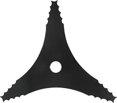 Image de Lame auto-affûtante à 3 dents pour débroussailleuse – diamètre de coupe 250 mm, alésage 25,4 mm, épaisseur 3 mm