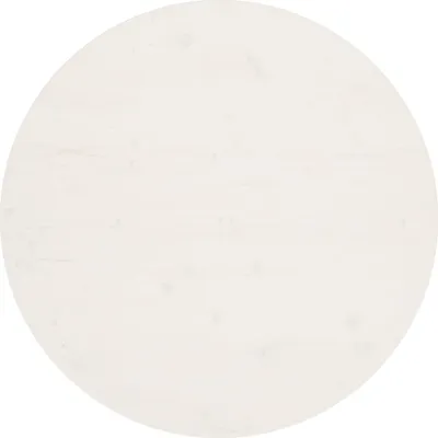 Produktbild von Tischplatte Weiß Ø90x2,5 cm Massivholz Kiefer