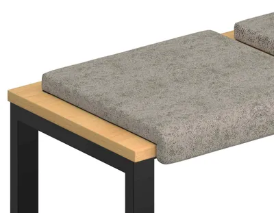 Produktbild von vidaXL Bankkissen 2 stk. Kunstwildleder Hellgrau Tiefe 35 cm
