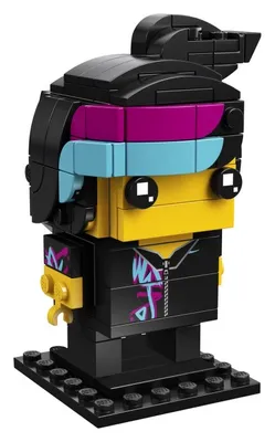 Produktbild von LEGO Brick Headz Wyldstyle Sammelfigur aus The LEGO Movie, Bausatz mit 134 Teilen