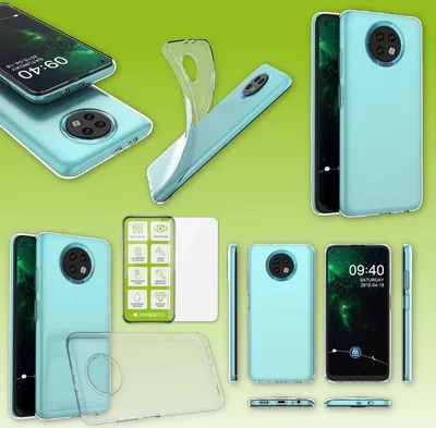 Immagine prodotto di Per Xiaomi Redmi Note 9T 5G Silicone trasparente + H9 vetro Custodia per cellulare nuovo