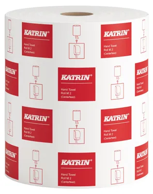 Produktbild von Katrin Handtuchrolle M2 481911 2lg. 500Bl. 20,5x30cm ws 6Rl.