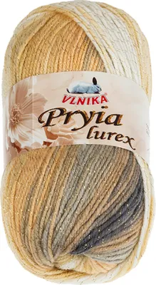Obrázek produktu pro Příze PRYIA Polyester - 100g / 245 m - Béžová,Bílá