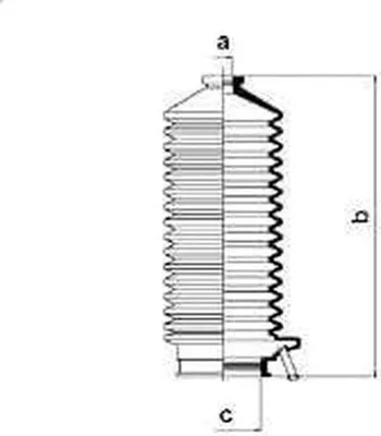 Produktbild von Spidan Faltenbalg, Lenkung Beidseitig 83792