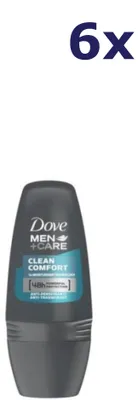 Produktbild von 6x Dove Deoroller For Men Clean Comfort 50ml