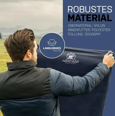 Produktbild von NORDBÄR® Mumienschlafsack 3-Jahreszeiten blau