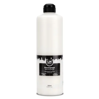 Produktbild von LM-Kreativ Decoupage Kleber 750 ml - transparent - ideal für Serviettentechnik, Decoupage Papier und Collagen | Kleber und Lack in einem |