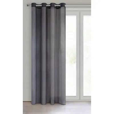 Produktbild von Gardine REBECCA  dunkelblau 140x250 cm  Ösen Ösenvorhang