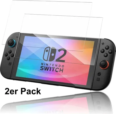 Produktbild von 2x Panzerschutzfolie für Nintendo Switch 2